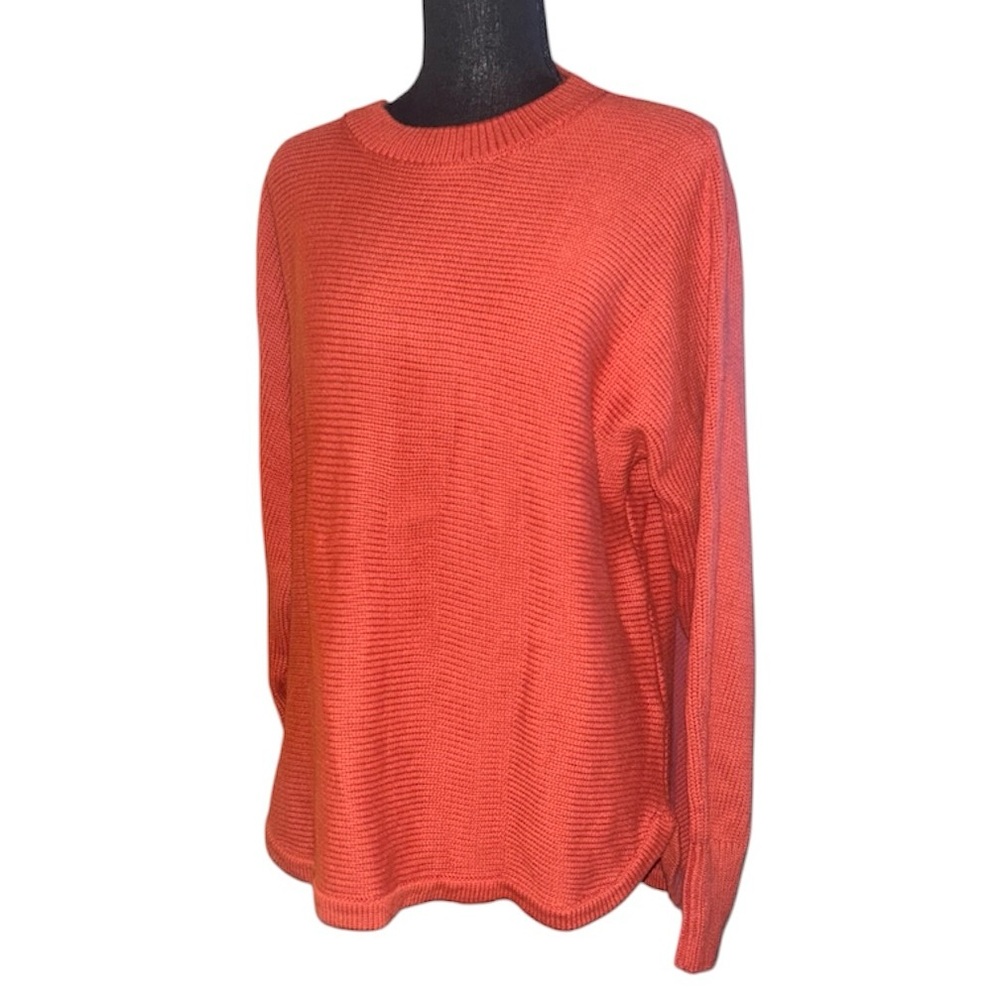 NWT 🧡 Philosophy Rust Orange Knit CrewNeck Sweatshirt